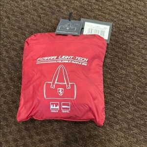 Ferrari Red Foldable Duffle Bag. BRAND NEW